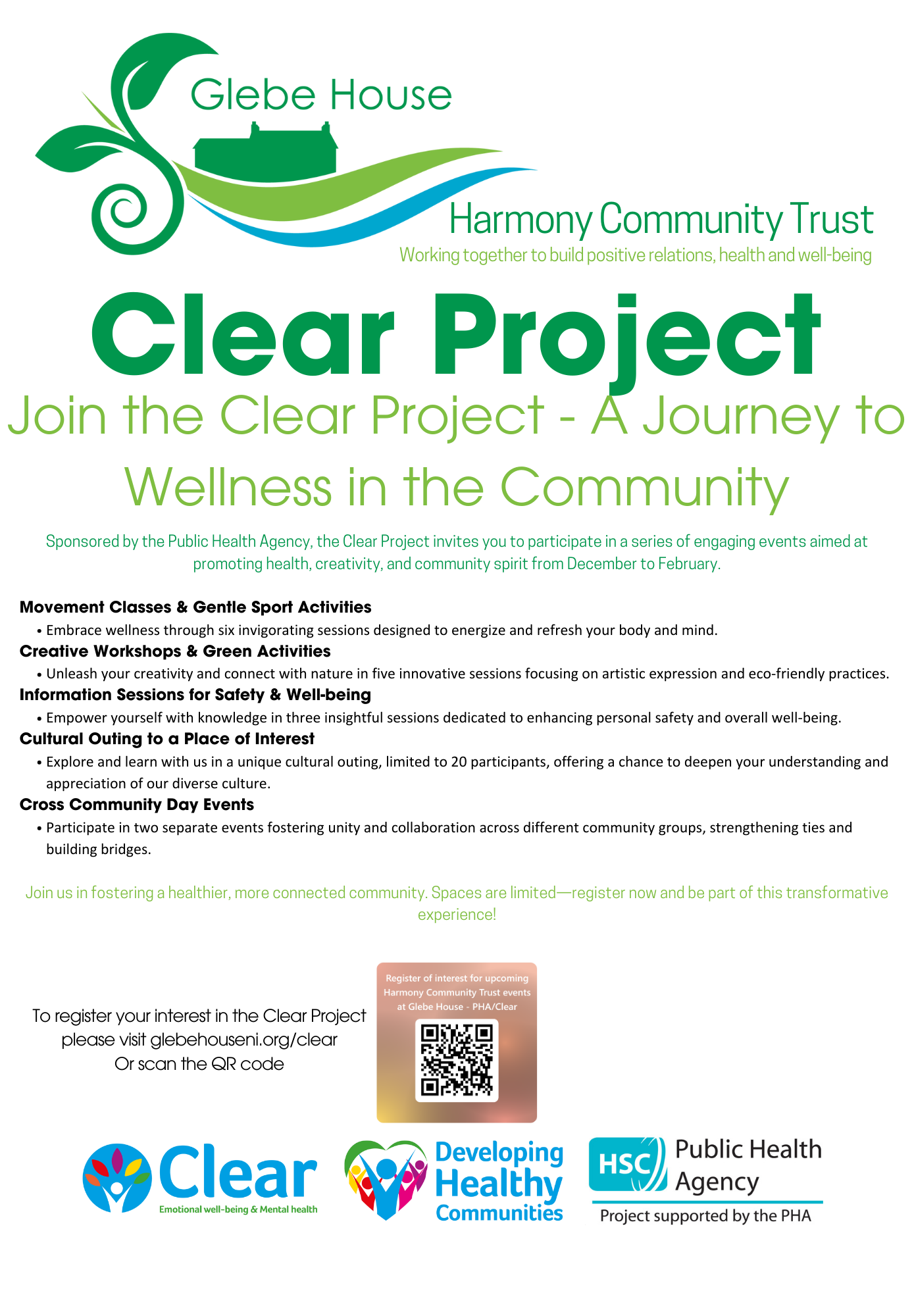 Clear Project Clear Programme: Registration of Interest now open! – Glebe House