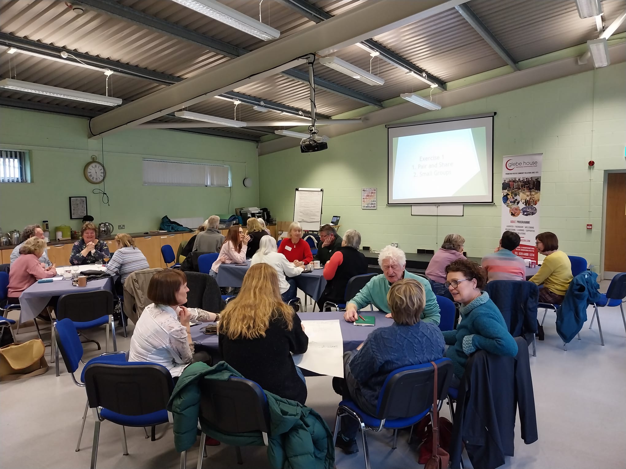 People giving views at Community Engagement Day Feb 2026